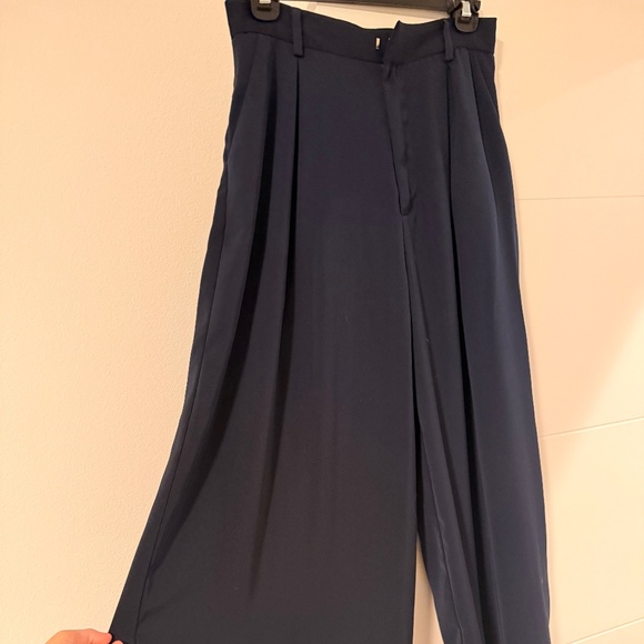 High waisted navy palazzo pant - Picture 1 of 1